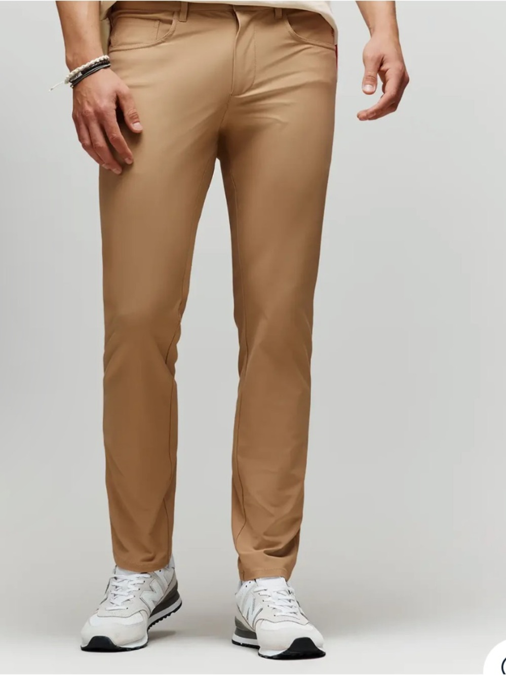 Psycho bunny slim step pant in tan